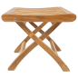 Preview: Fußhocker aus Teakholz  42 x 42 cm Höhe 45 cm