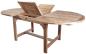 Preview: Ovalausziehtisch aus Teakholz 150 / 210 x 110cm Höhe 75 cm Sonderpreis statt € 879,00 nur € 599,00