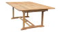 Preview: Ausziehtisch aus Teakholz 150 / 210 x 110cm Höhe 75 cm Sonderpreis statt € 879,00 nur € 599,00