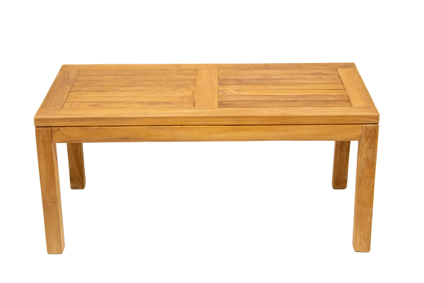 Preview: Beistelltisch aus Teakholz mit festen Beinen 135 x 70 cm Höhe 45 cm einmaliges Sonderangebot statt € 179,00 nur € 139,00