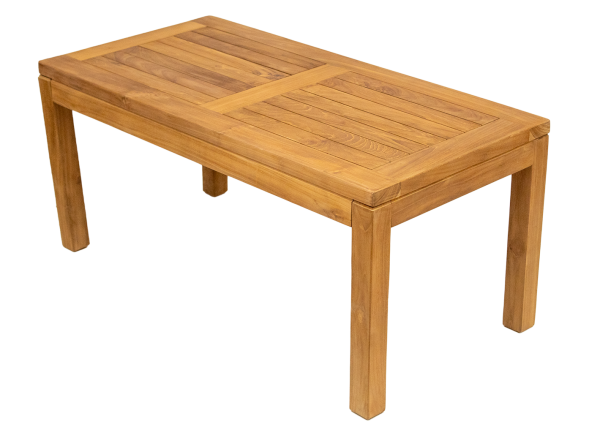 Beistelltisch aus Teakholz mit festen Beinen 135 x 70 cm Höhe 45 cm einmaliges Sonderangebot statt € 179,00 nur € 139,00