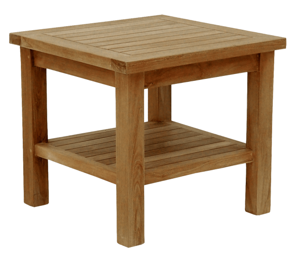 Beistelltisch aus Teakholz "Boston" 50 x 50 cm Höhe 45 cm zusätzlich geölt