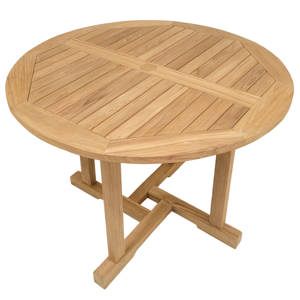 Preview: Teak 3 Sitzgruppe Rundtisch Durchmesser 150 cmx75 cm und 8 Stapelstühle 3032 Sonderangebot !!