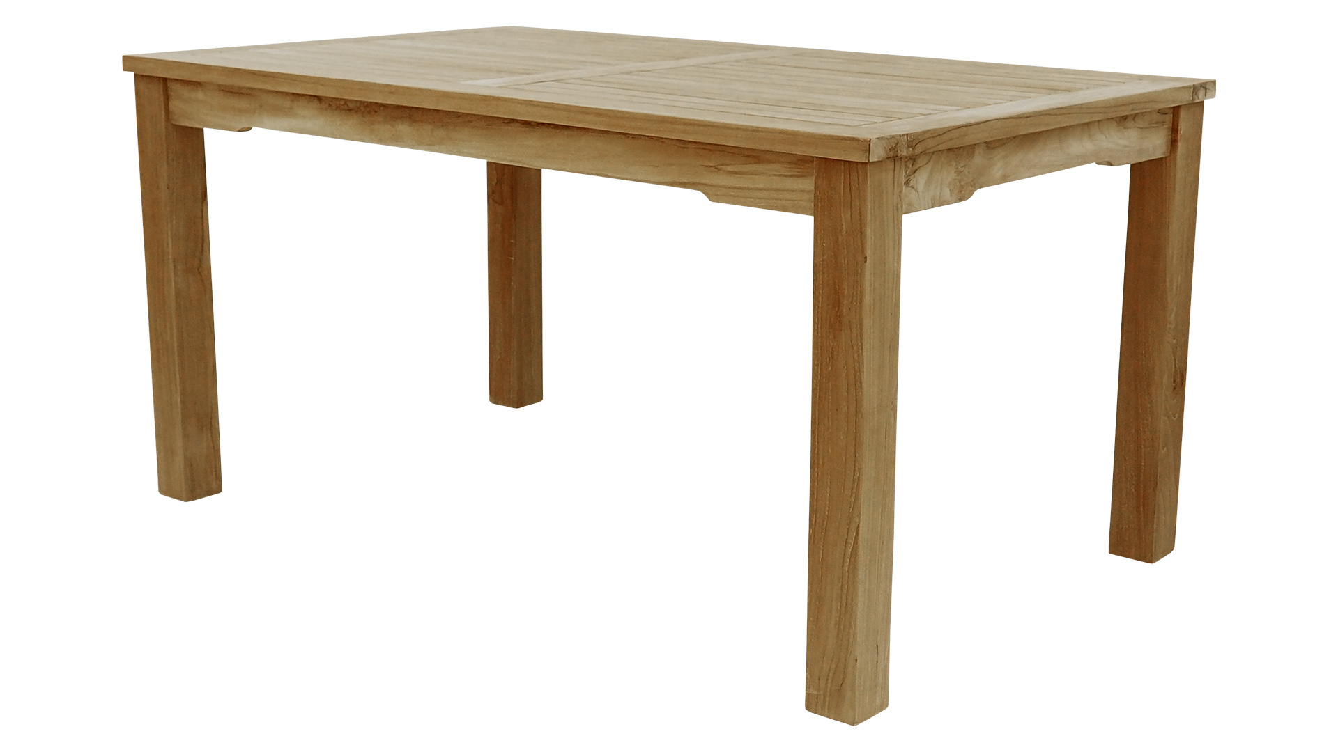 Beho - Teak- Tisch mit 8 cm festen Beinen 180 x 90 cm Höhe ...