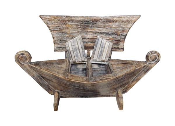 Bootsbank aus Teakholz "Phinsi" 100 x 65 cm Höhe 94 cm