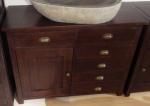 Unterschrank Teak colonial 100x37 cm Höhe 80 cm
